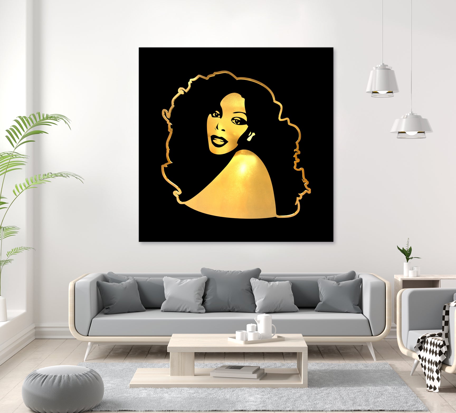 Donna Summer | Gold Series | Pop Art by William Cuccio on GIANT ART - black digital painting