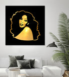 Donna Summer | Gold Series | Pop Art by William Cuccio on GIANT ART - black digital painting