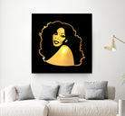 Donna Summer | Gold Series | Pop Art by William Cuccio on GIANT ART - black digital painting