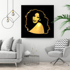 Donna Summer | Gold Series | Pop Art by William Cuccio on GIANT ART - black digital painting