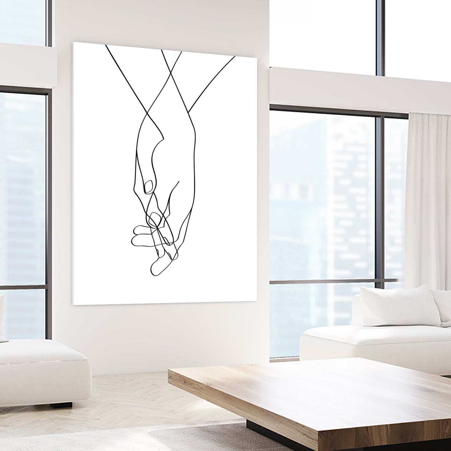 Lovers Hands by Faruk Soyarat on GIANT ART - white digital painting