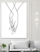 Lovers Hands by Faruk Soyarat on GIANT ART - white digital painting