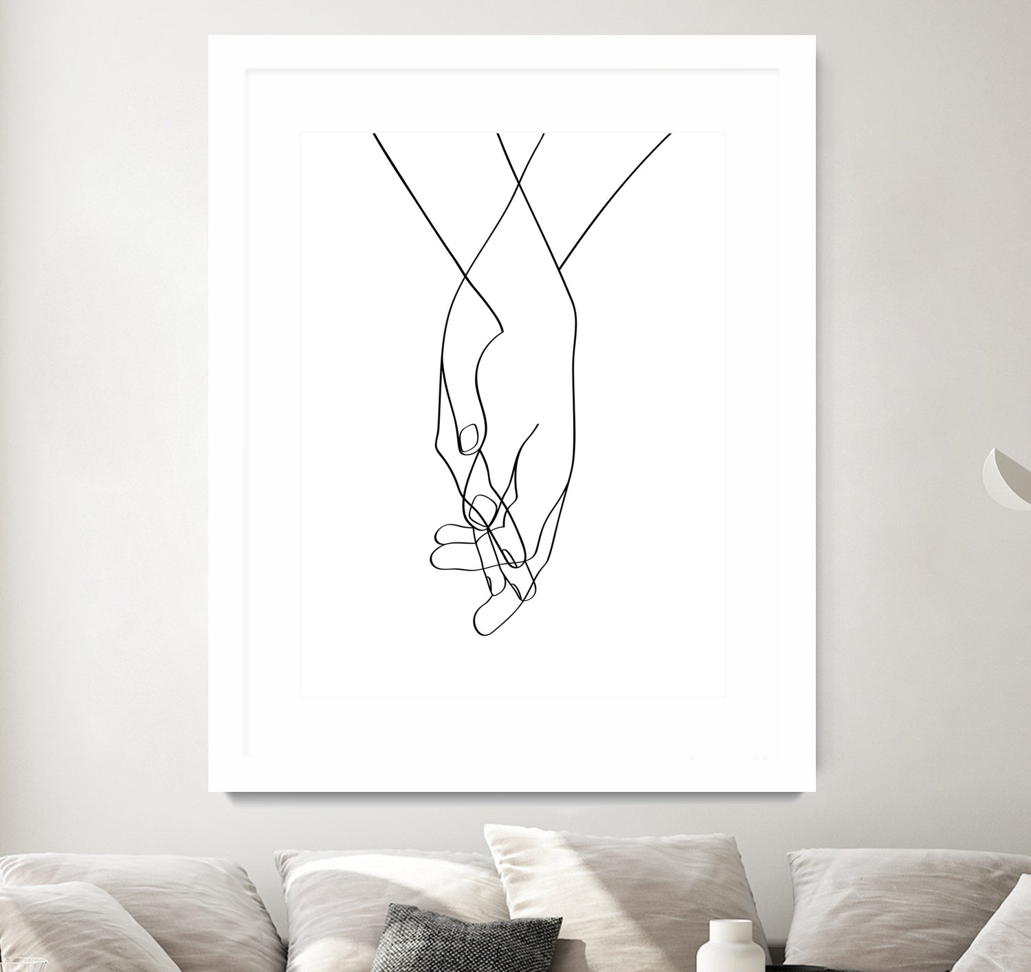 Lovers Hands by Faruk Soyarat on GIANT ART - white digital painting