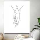 Lovers Hands by Faruk Soyarat on GIANT ART - white digital painting