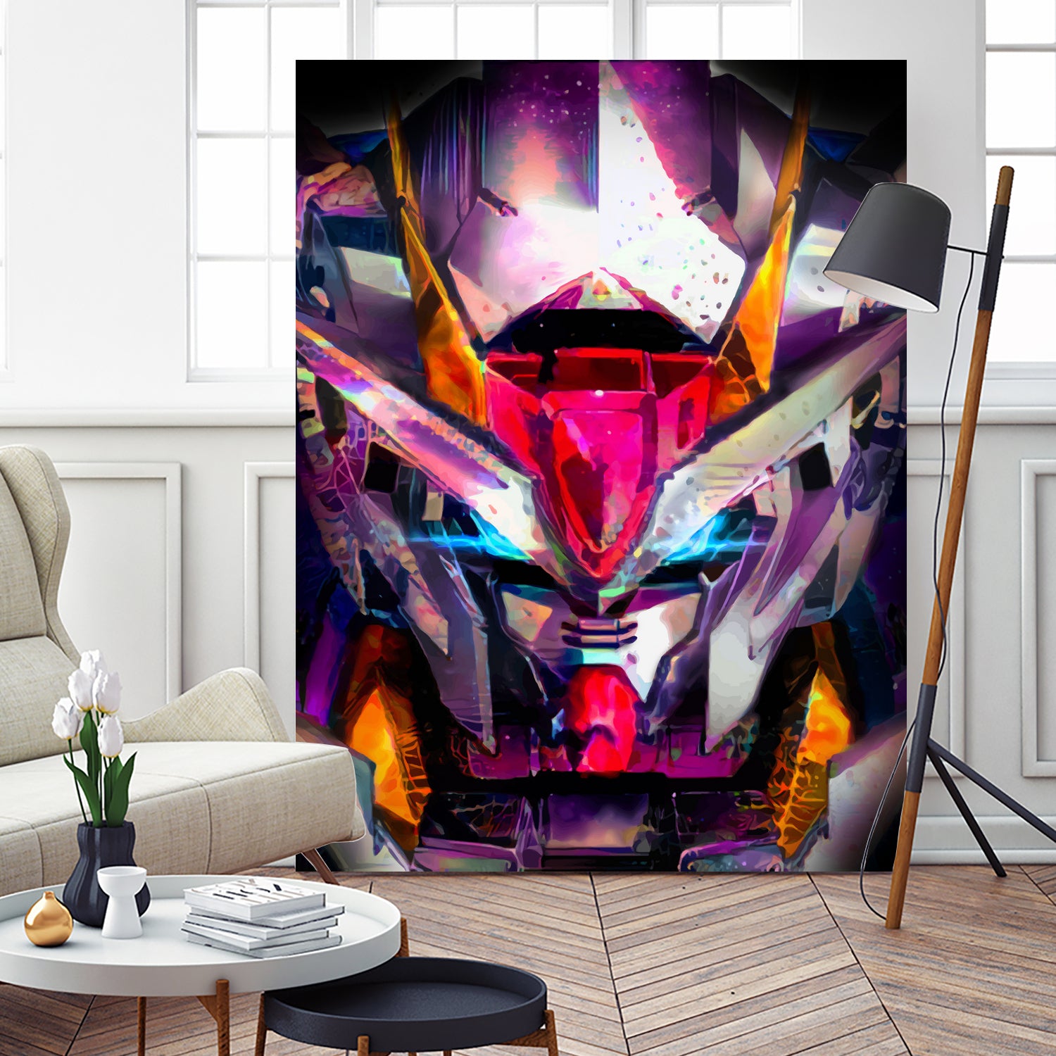 Gundam Crystal by Christian Velazquez on GIANT ART - fuchsia game design