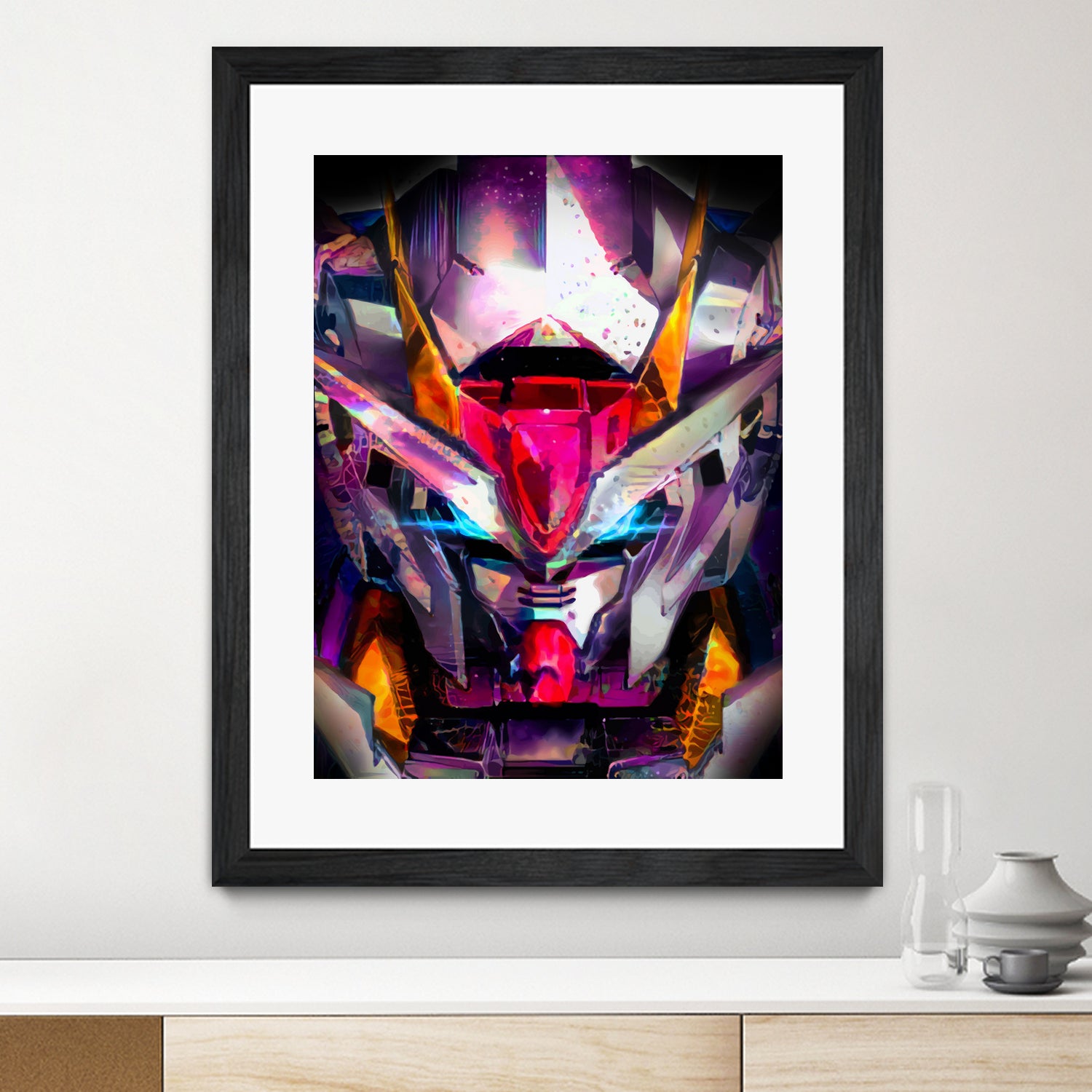 Gundam Crystal by Christian Velazquez on GIANT ART - fuchsia game design