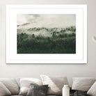 In My Other World, The Heart Of My Heart, Mountain Fog by MOHAMED HOWA on GIANT ART - black digital drawing