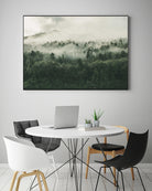 In My Other World, The Heart Of My Heart, Mountain Fog by MOHAMED HOWA on GIANT ART - black digital drawing