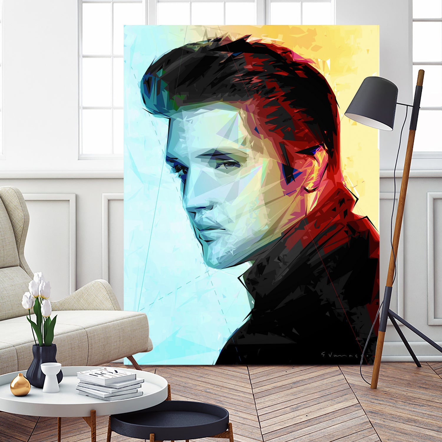 elvis (variation) by Enrico Varrasso on GIANT ART - black digital painting