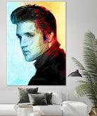 elvis (variation) by Enrico Varrasso on GIANT ART - black digital painting