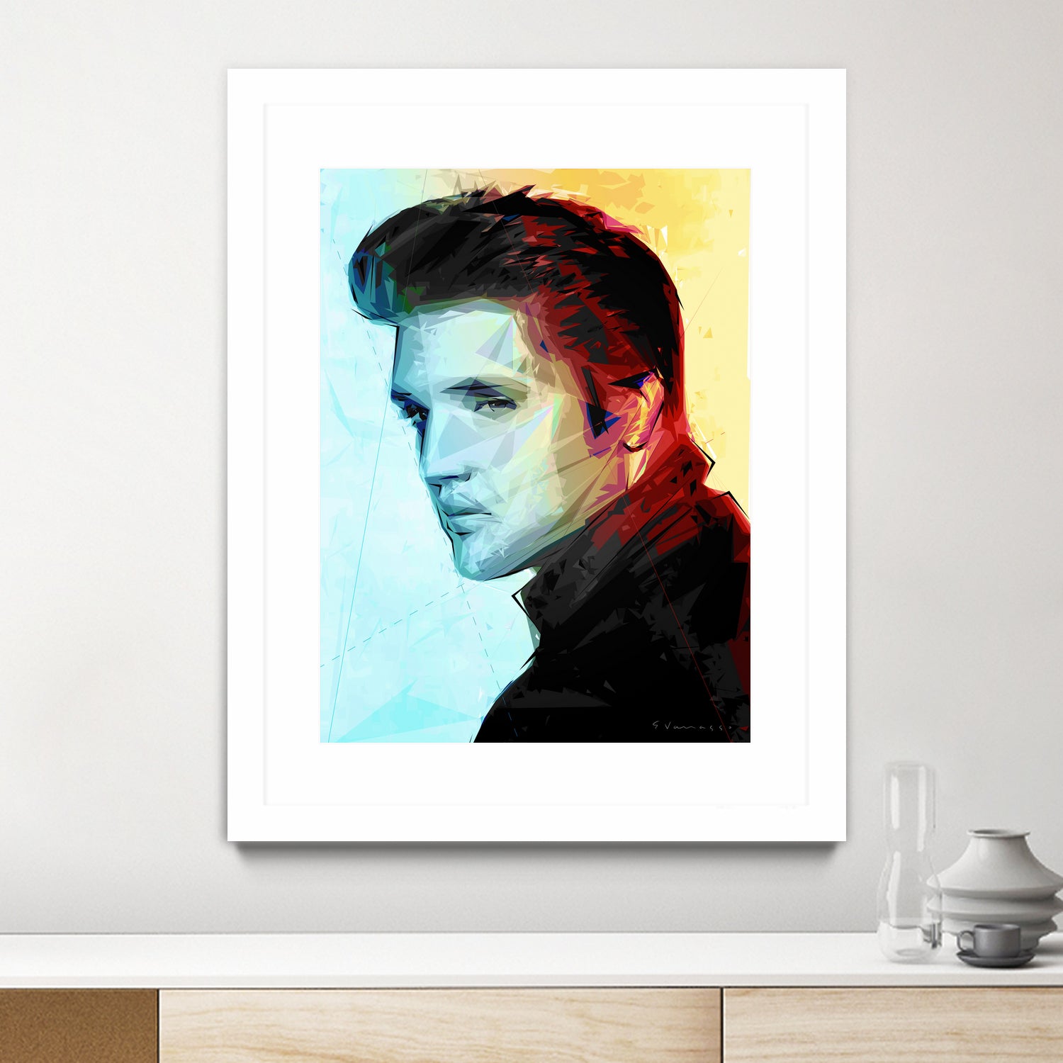 elvis (variation) by Enrico Varrasso on GIANT ART - black digital painting