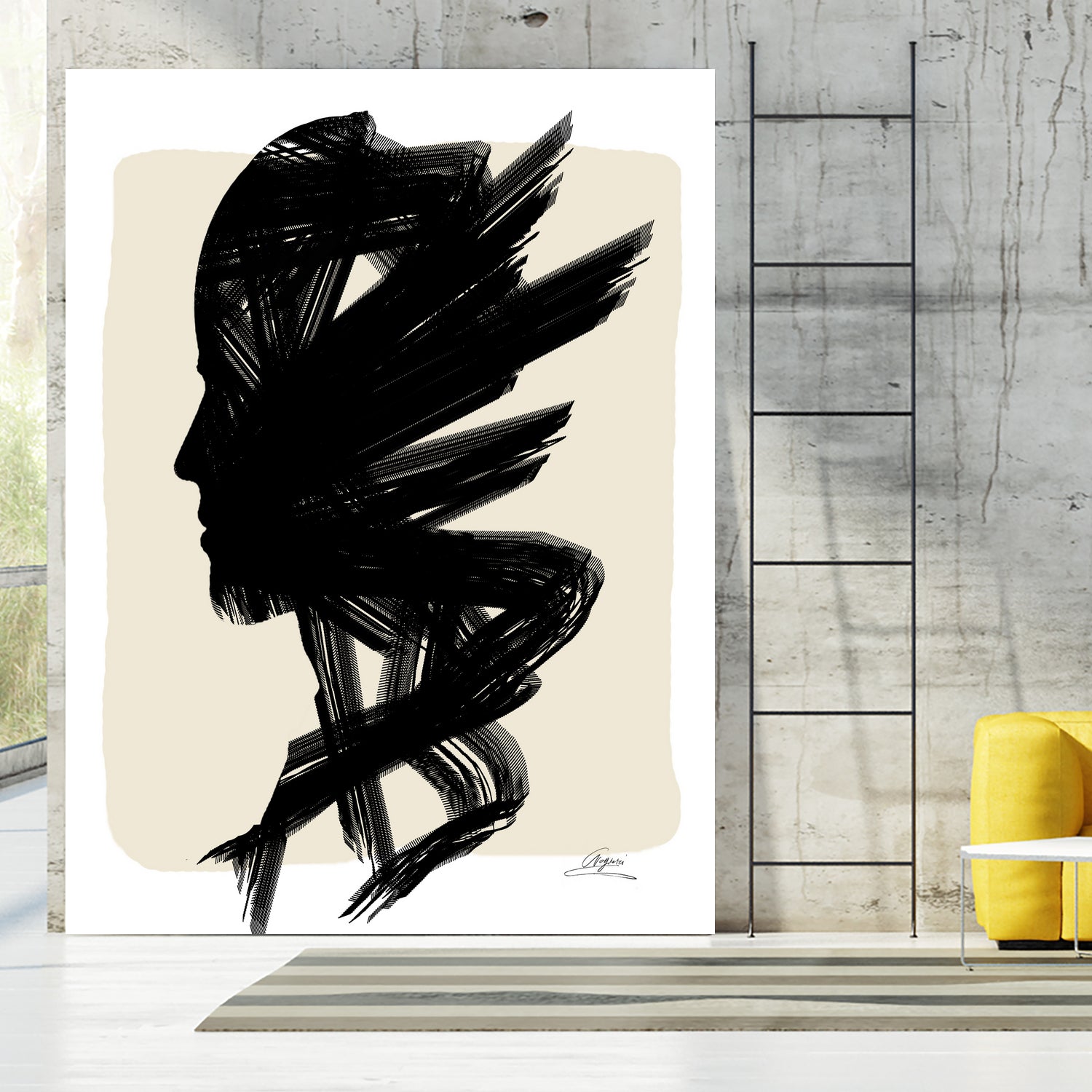 Aopeli-GloryPaint Figures Collection by Chrysafia Vogiatzi on GIANT ART - black digital painting