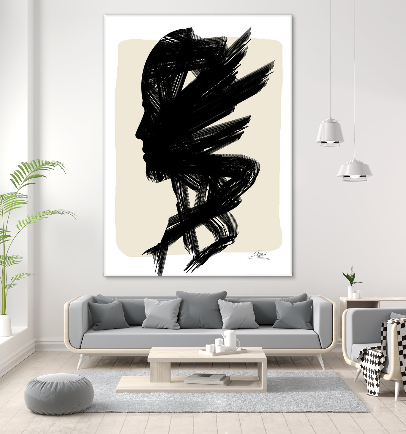 Aopeli-GloryPaint Figures Collection by Chrysafia Vogiatzi on GIANT ART - black digital painting