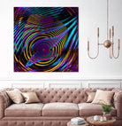 Epicentrum by Iustina Istrati on GIANT ART - fuchsia digital painting