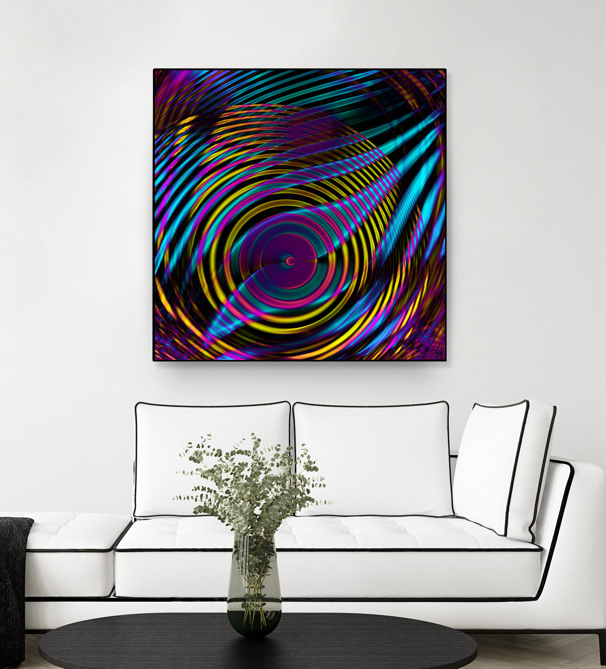 Epicentrum by Iustina Istrati on GIANT ART - fuchsia digital painting