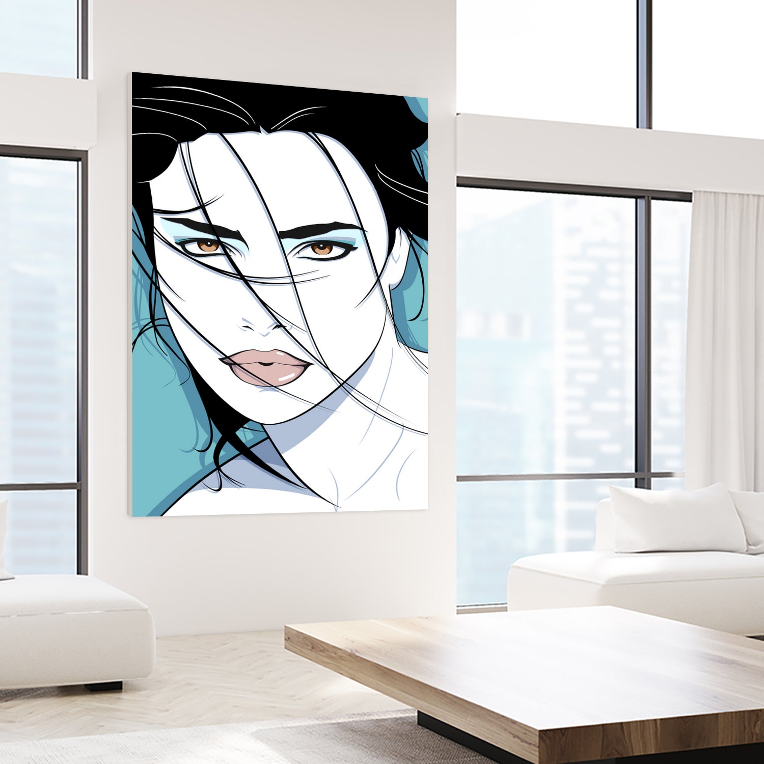 BREEZY by Ron Santiano on GIANT ART - blue digital drawing