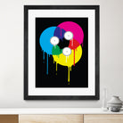 Melting Vinyl by David Iwane on GIANT ART - black vector illustration