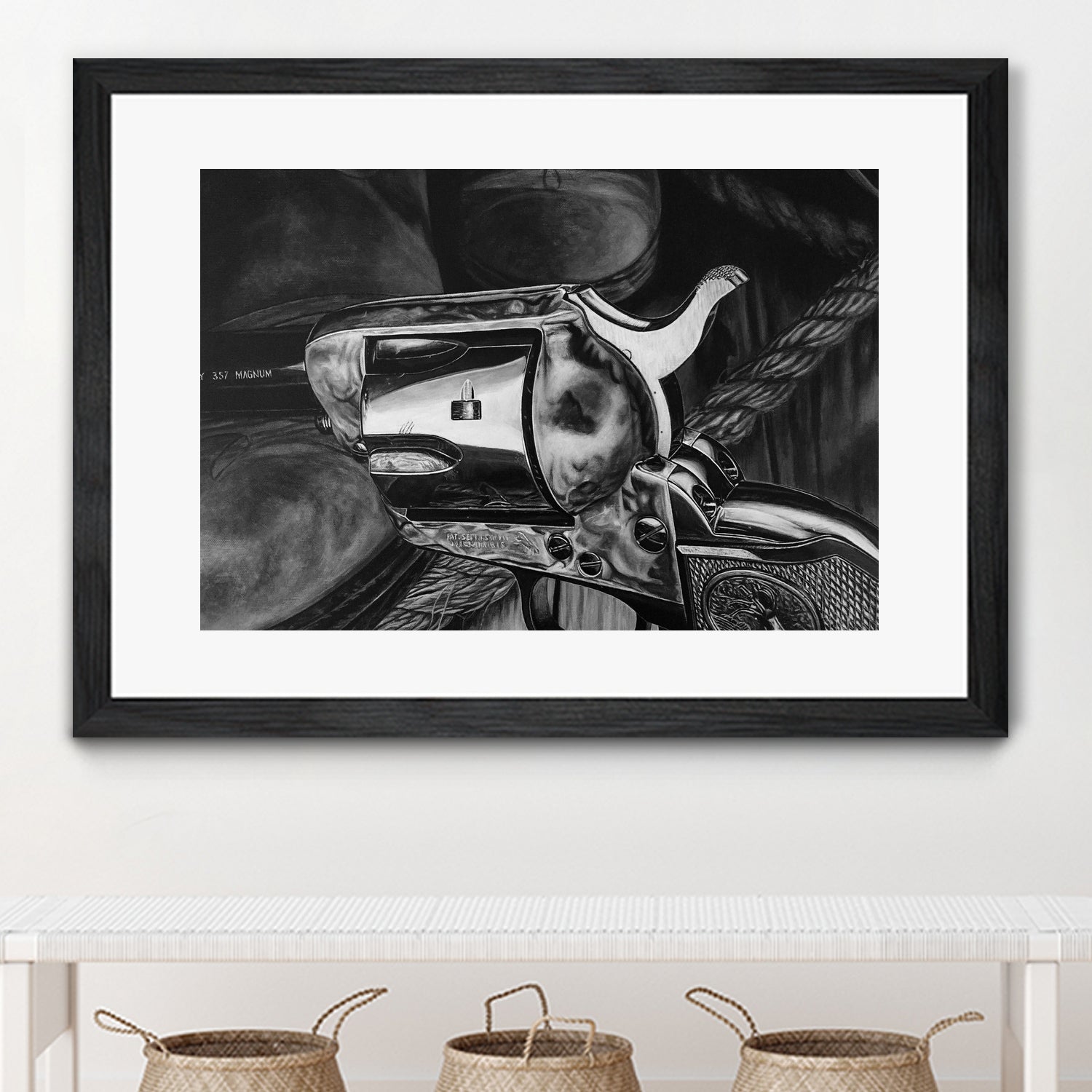 Wild West II B/W by João Bello on GIANT ART - black mixed media