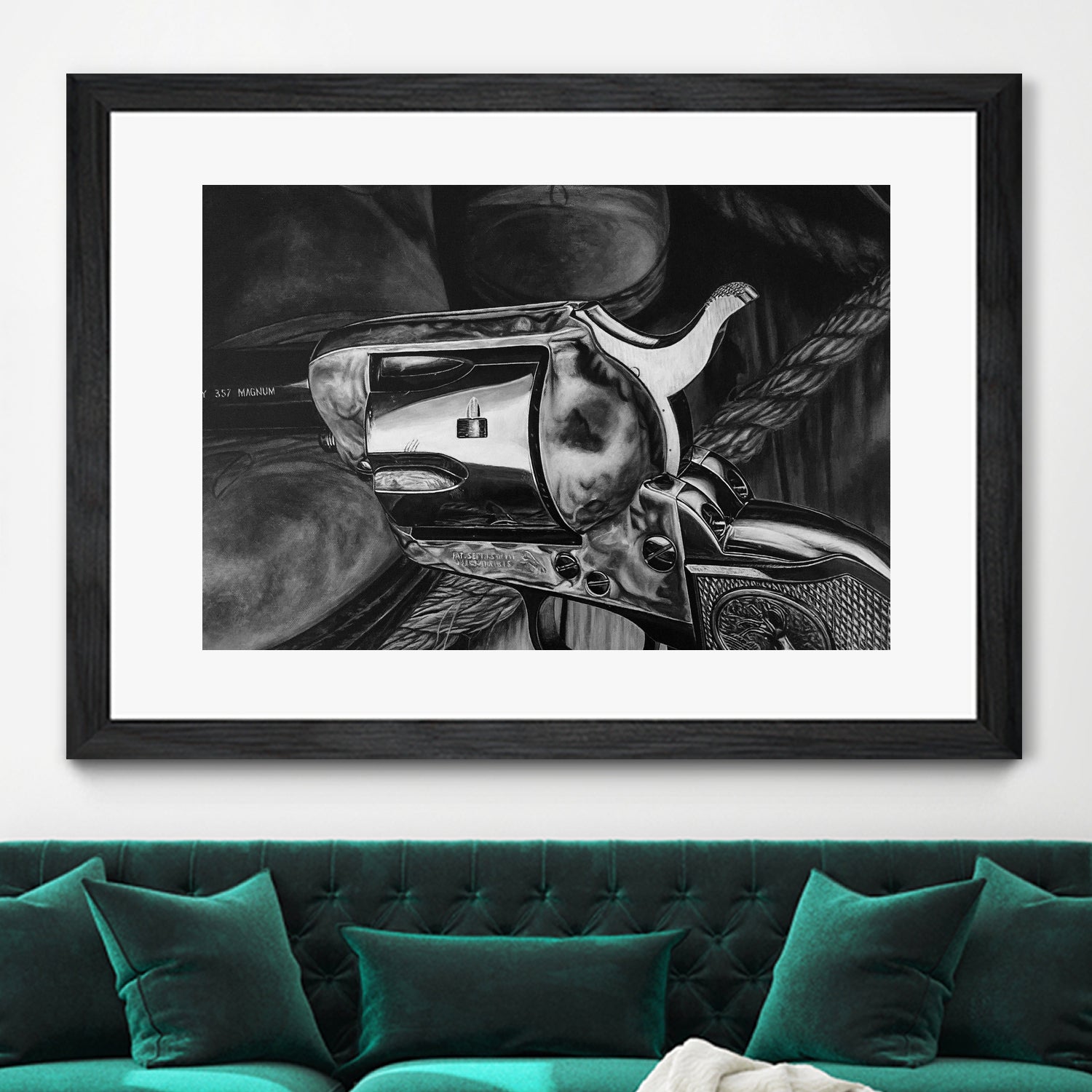 Wild West II B/W by João Bello on GIANT ART - black mixed media