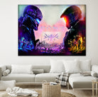 Halo Guardians retro by Christian Velazquez on GIANT ART - pink game design