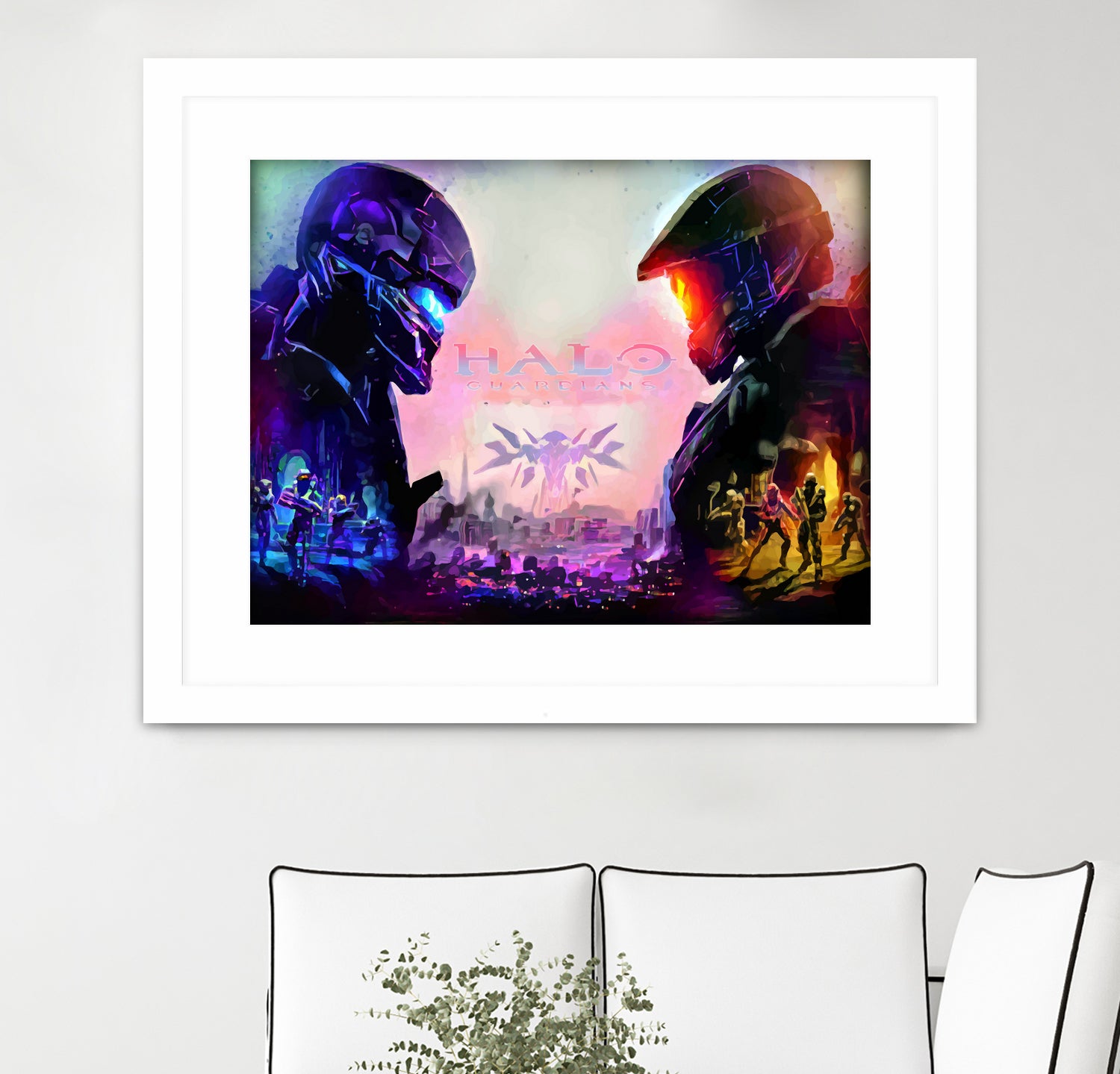 Halo Guardians retro by Christian Velazquez on GIANT ART - pink game design