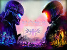 Halo Guardians retro by Christian Velazquez on GIANT ART - pink game design