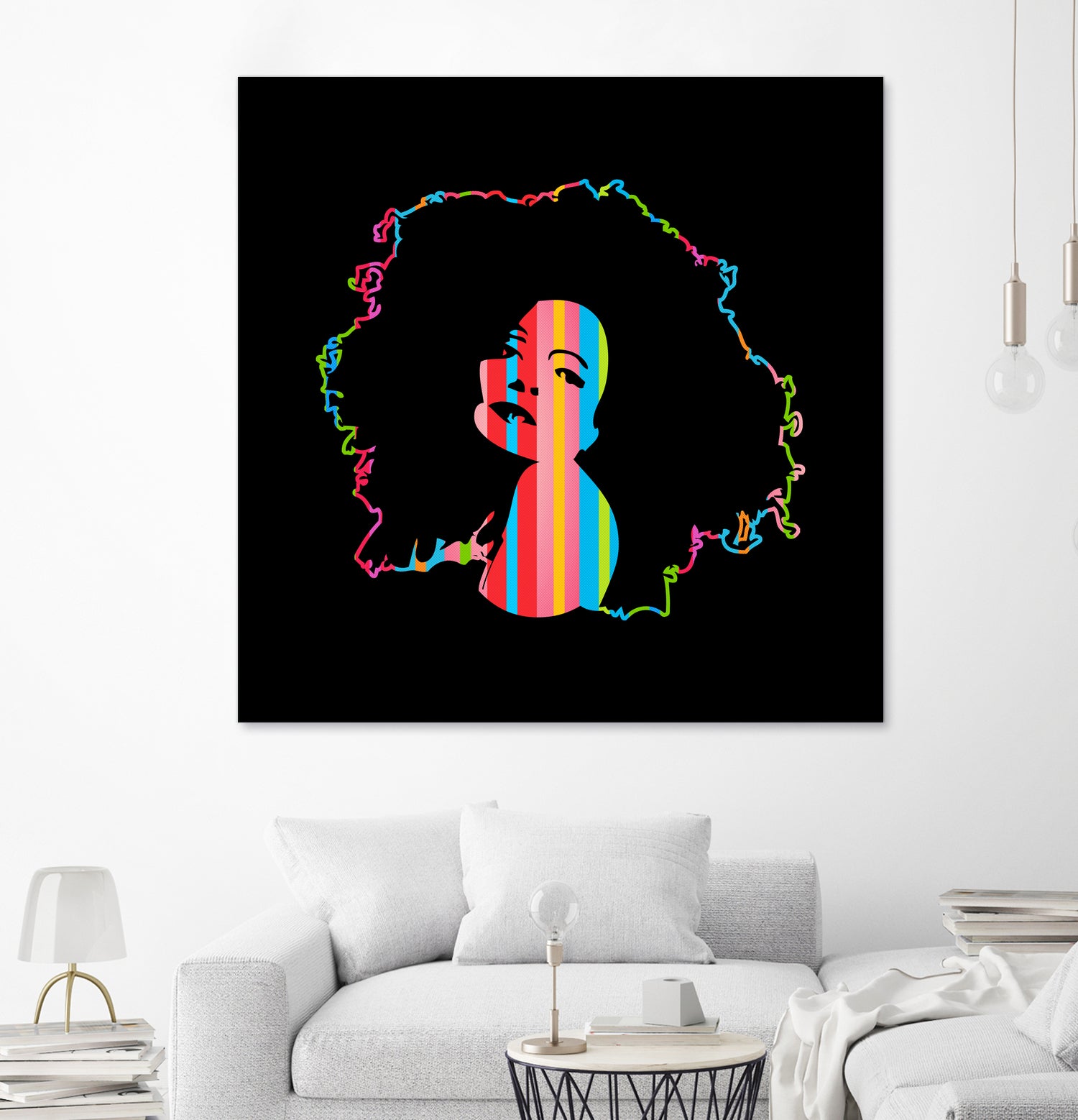 Diana Ross | Pop Art by William Cuccio on GIANT ART - black digital painting