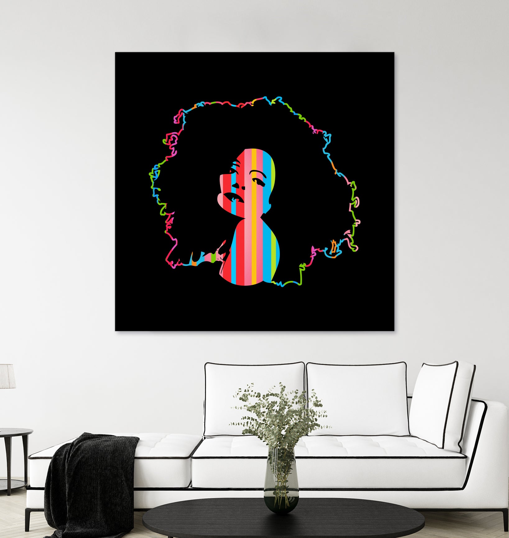 Diana Ross | Pop Art by William Cuccio on GIANT ART - black digital painting