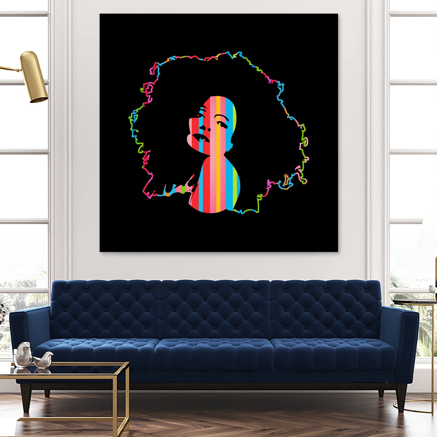 Diana Ross | Pop Art by William Cuccio on GIANT ART - black digital painting