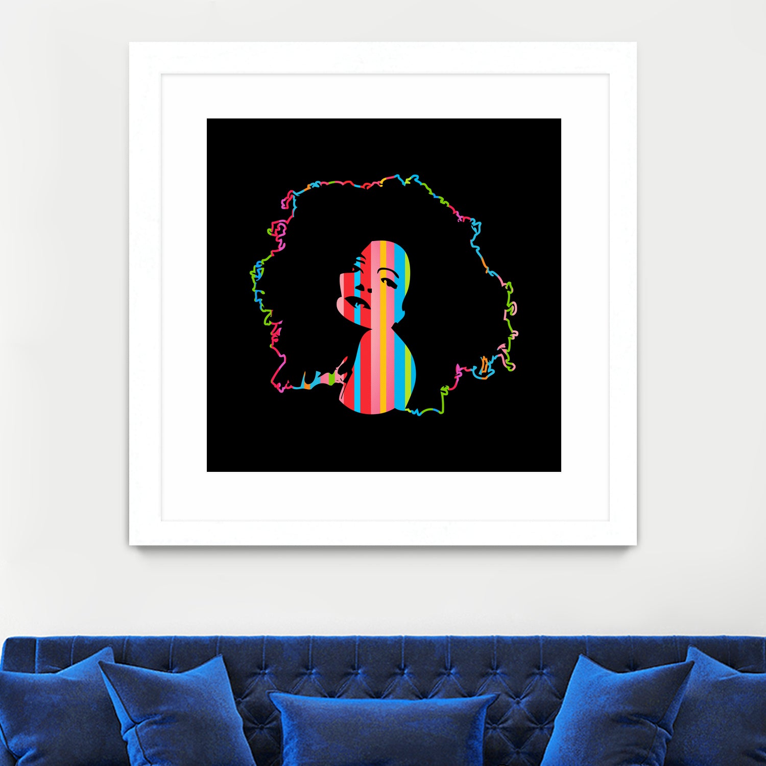 Diana Ross | Pop Art by William Cuccio on GIANT ART - black digital painting