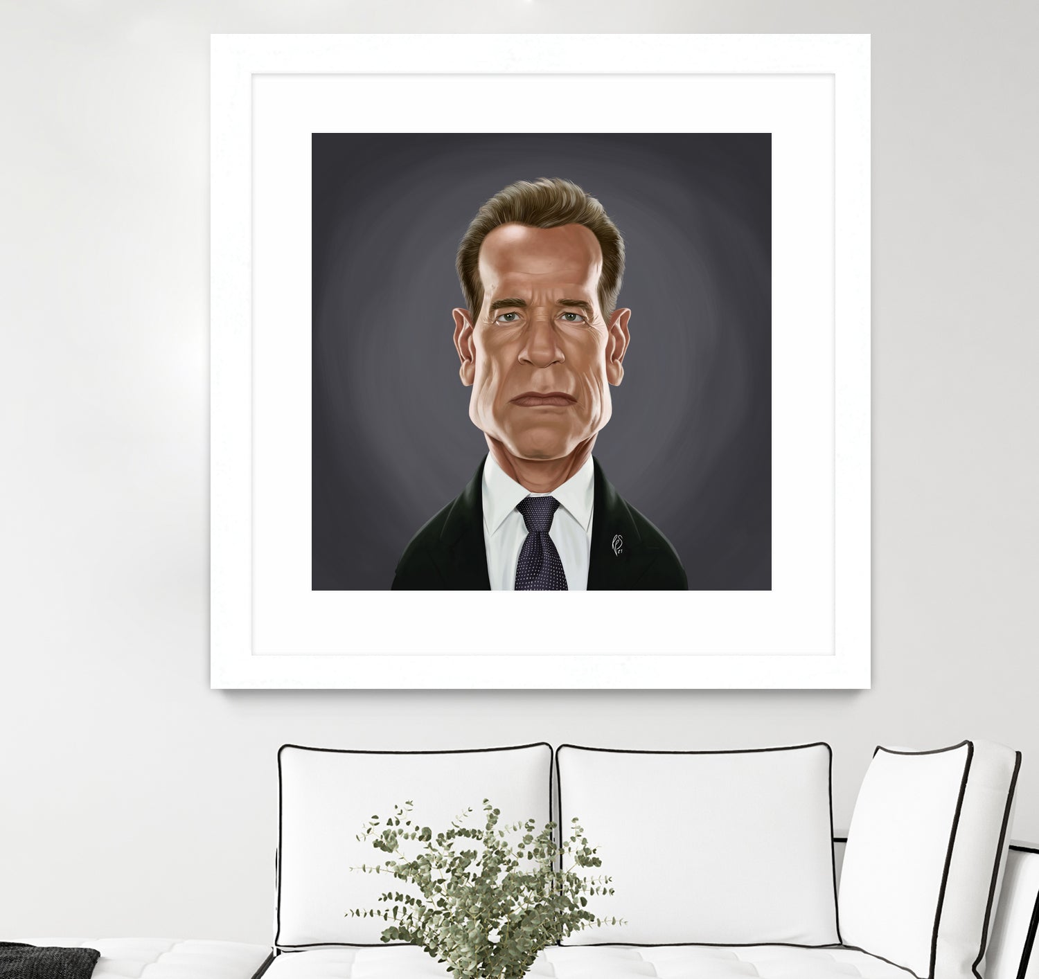 Arnold Schwarzenegger by Rob Snow on GIANT ART - gray digital painting