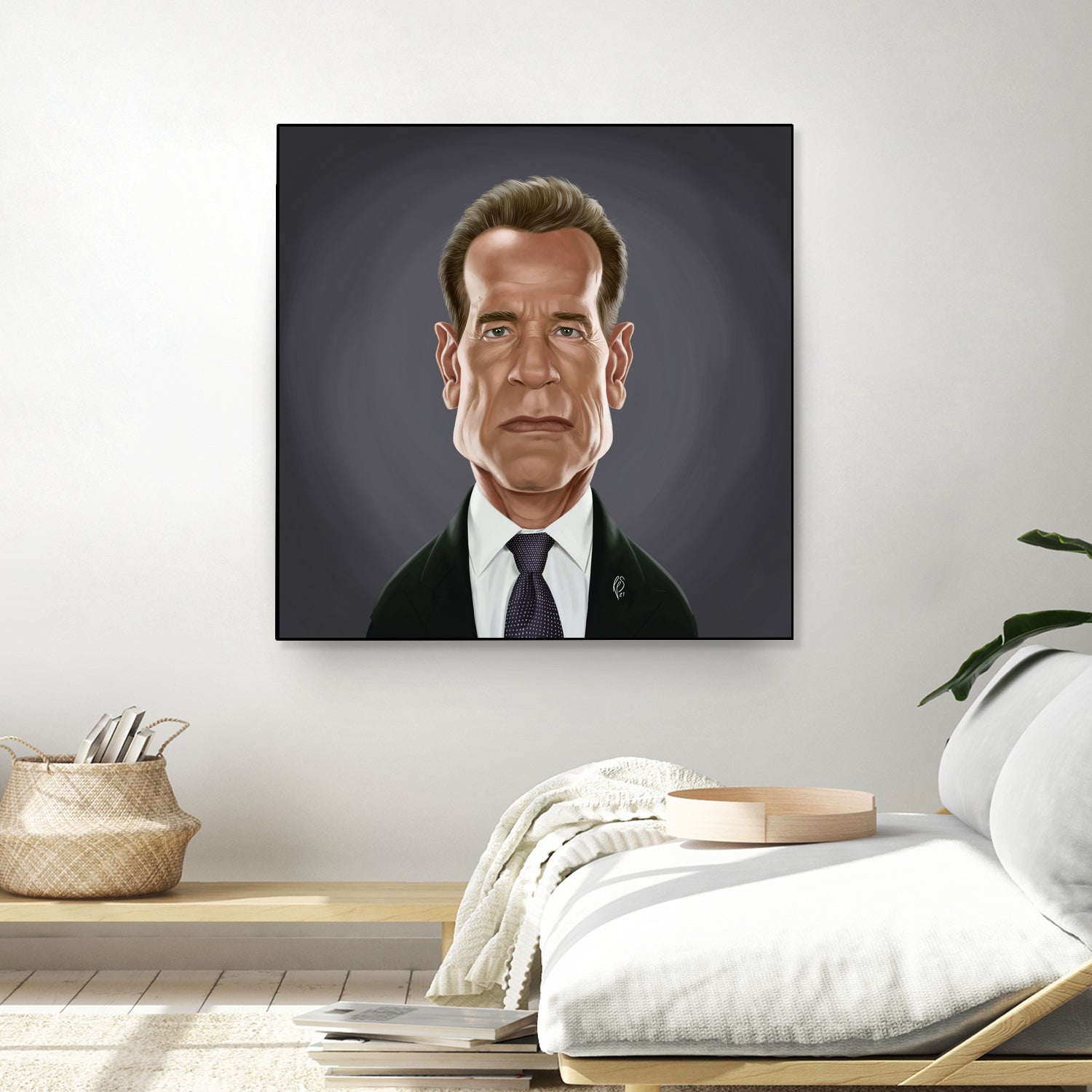 Arnold Schwarzenegger by Rob Snow on GIANT ART - gray digital painting