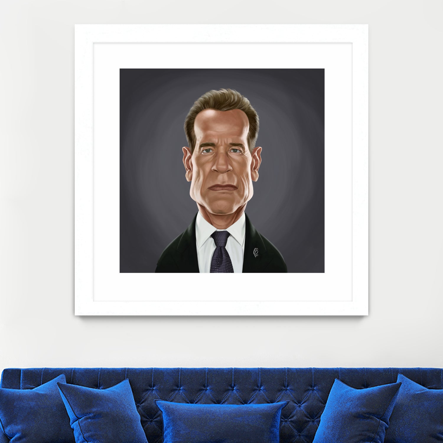 Arnold Schwarzenegger by Rob Snow on GIANT ART - gray digital painting