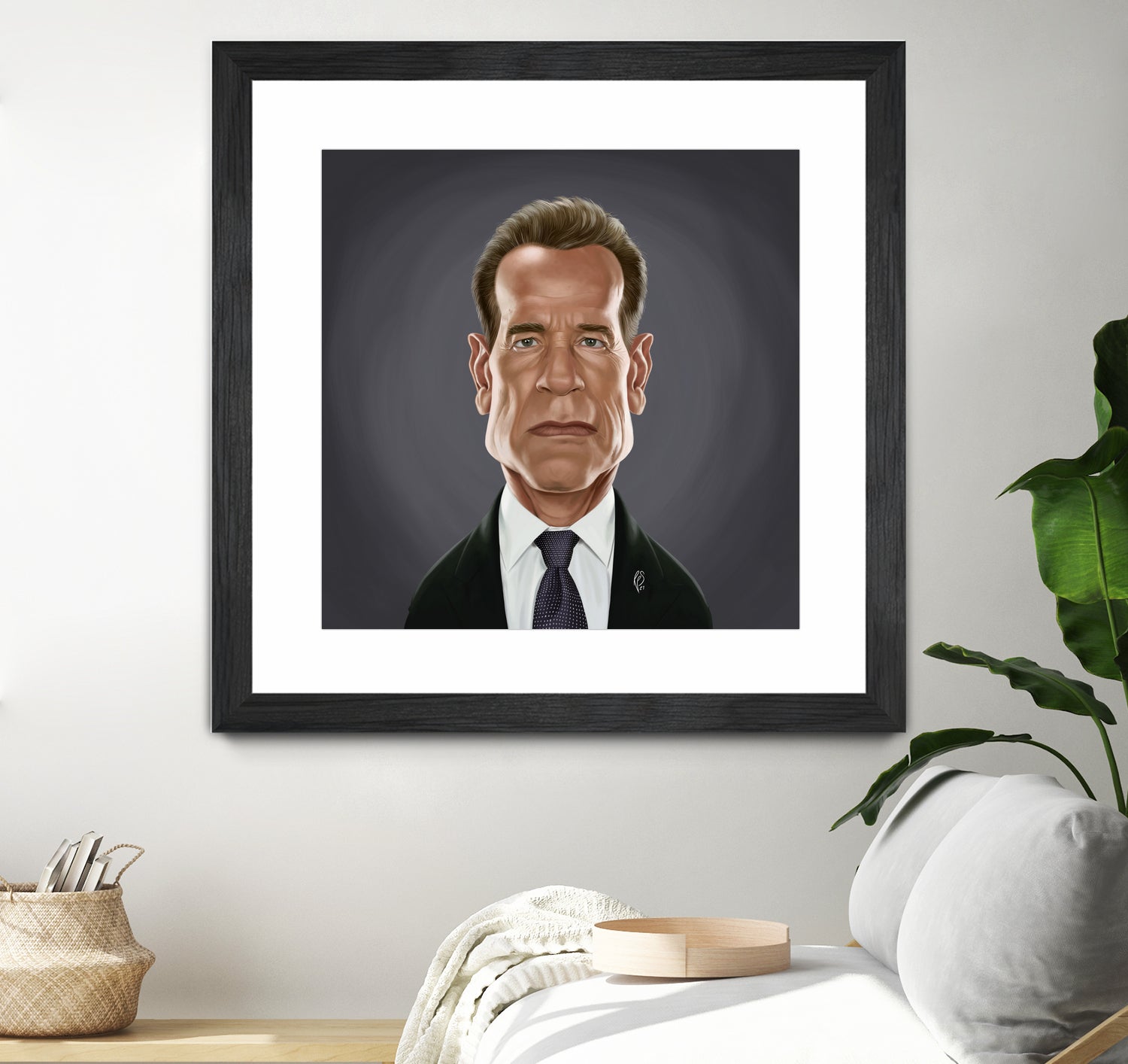 Arnold Schwarzenegger by Rob Snow on GIANT ART - gray digital painting