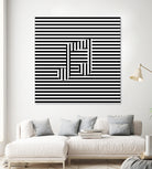 Music Note On Stripes by Georgi Zhelyazkov on GIANT ART - black vector illustration