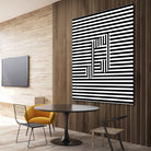 Music Note On Stripes by Georgi Zhelyazkov on GIANT ART - black vector illustration