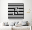 Music Note On Stripes by Georgi Zhelyazkov on GIANT ART - black vector illustration