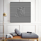 Music Note On Stripes by Georgi Zhelyazkov on GIANT ART - black vector illustration