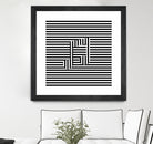 Music Note On Stripes by Georgi Zhelyazkov on GIANT ART - black vector illustration