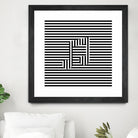 Music Note On Stripes by Georgi Zhelyazkov on GIANT ART - black vector illustration