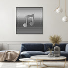 Music Note On Stripes by Georgi Zhelyazkov on GIANT ART - black vector illustration