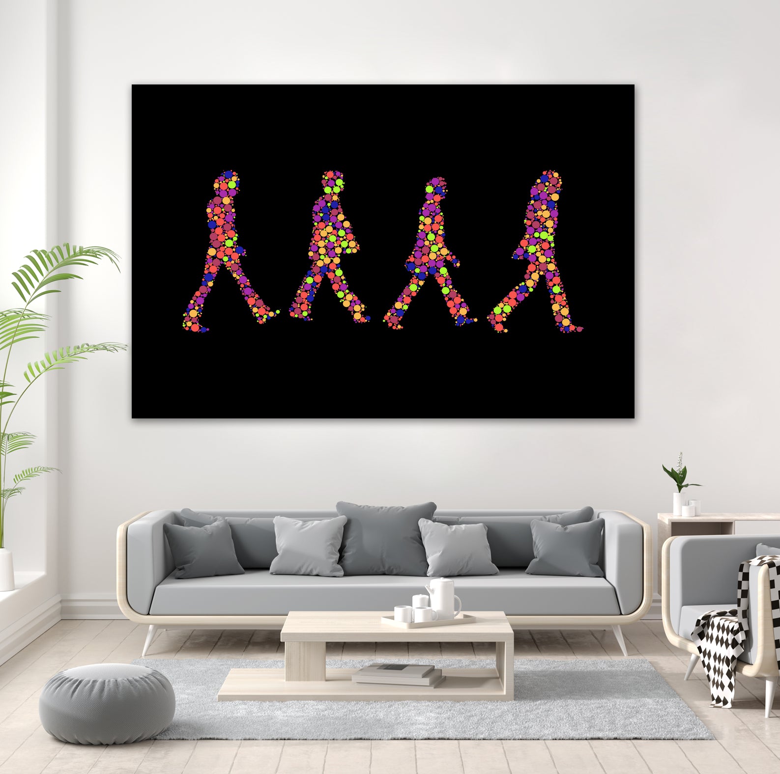 Beatles | Abbey Road | Pop Art by William Cuccio on GIANT ART - black digital painting