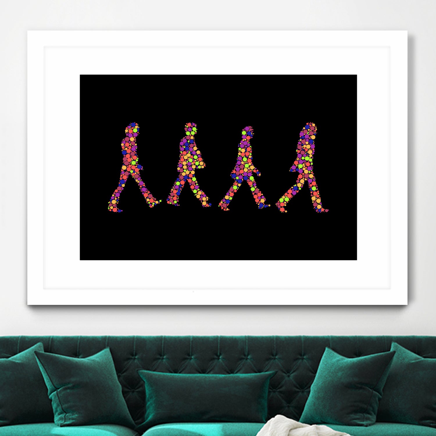 Beatles | Abbey Road | Pop Art by William Cuccio on GIANT ART - black digital painting