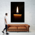 candle light burn by Ronny Sefria on GIANT ART - black photo illustration