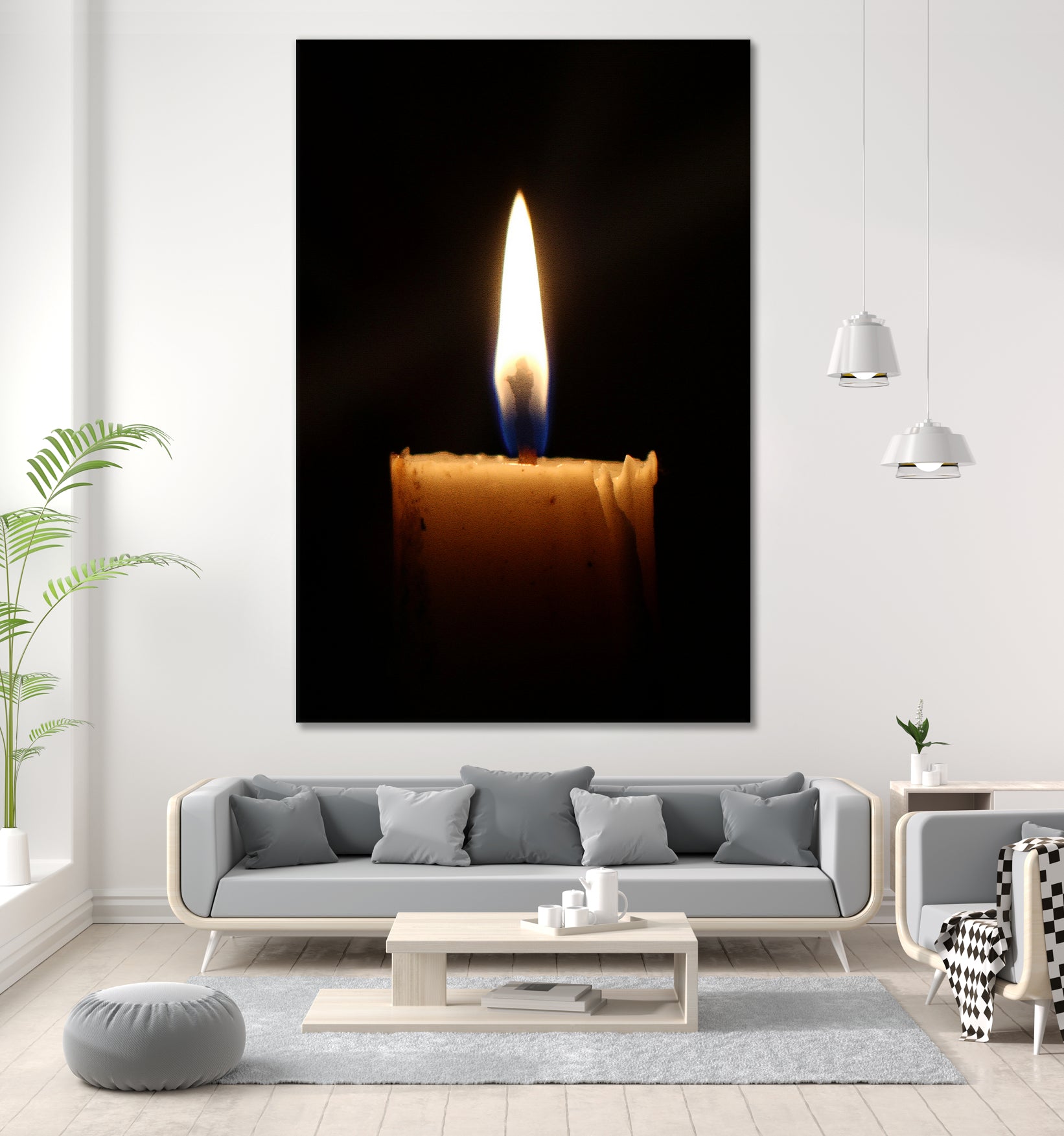 candle light burn by Ronny Sefria on GIANT ART - black photo illustration