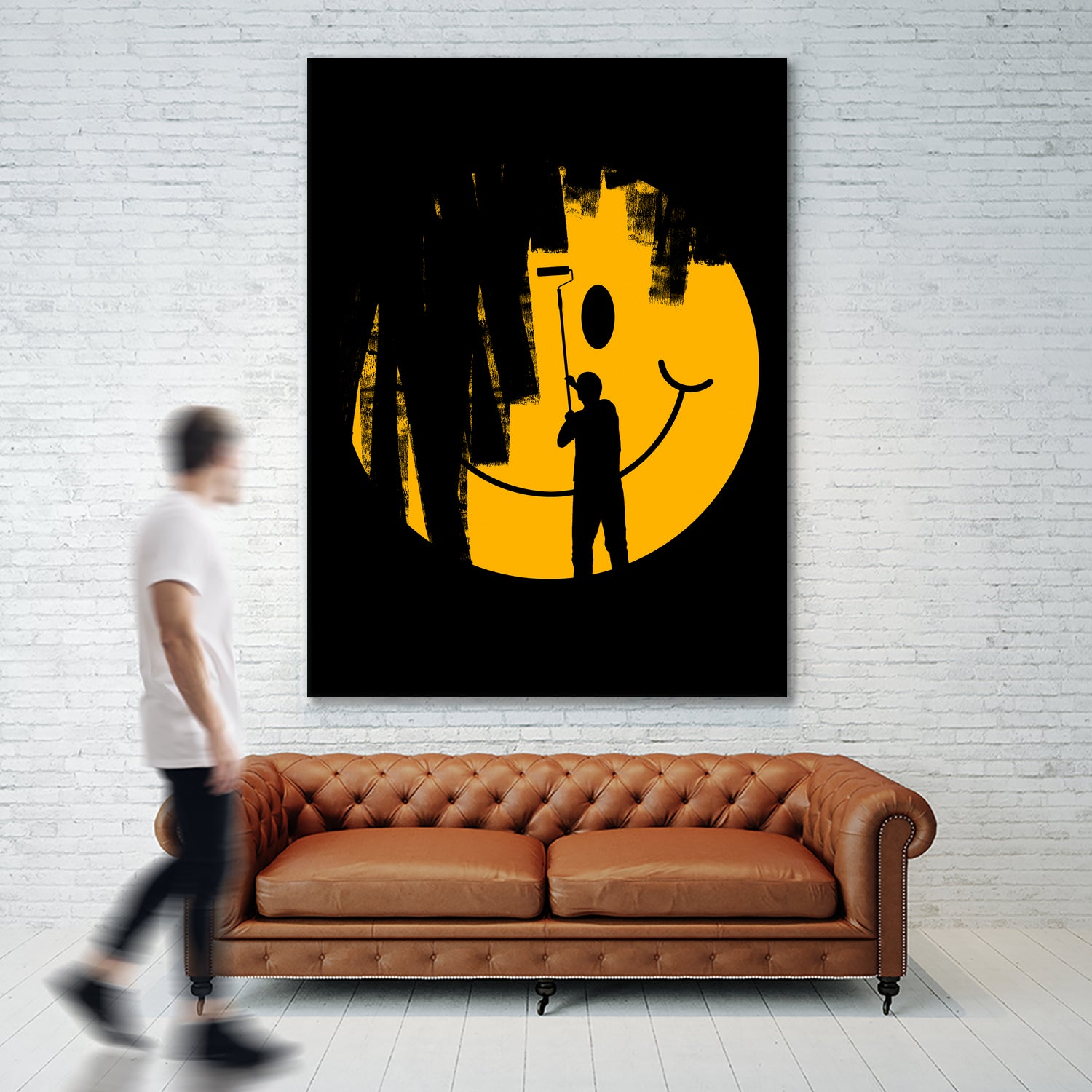 Unhappy by rob dobi on GIANT ART - yellow digital drawing