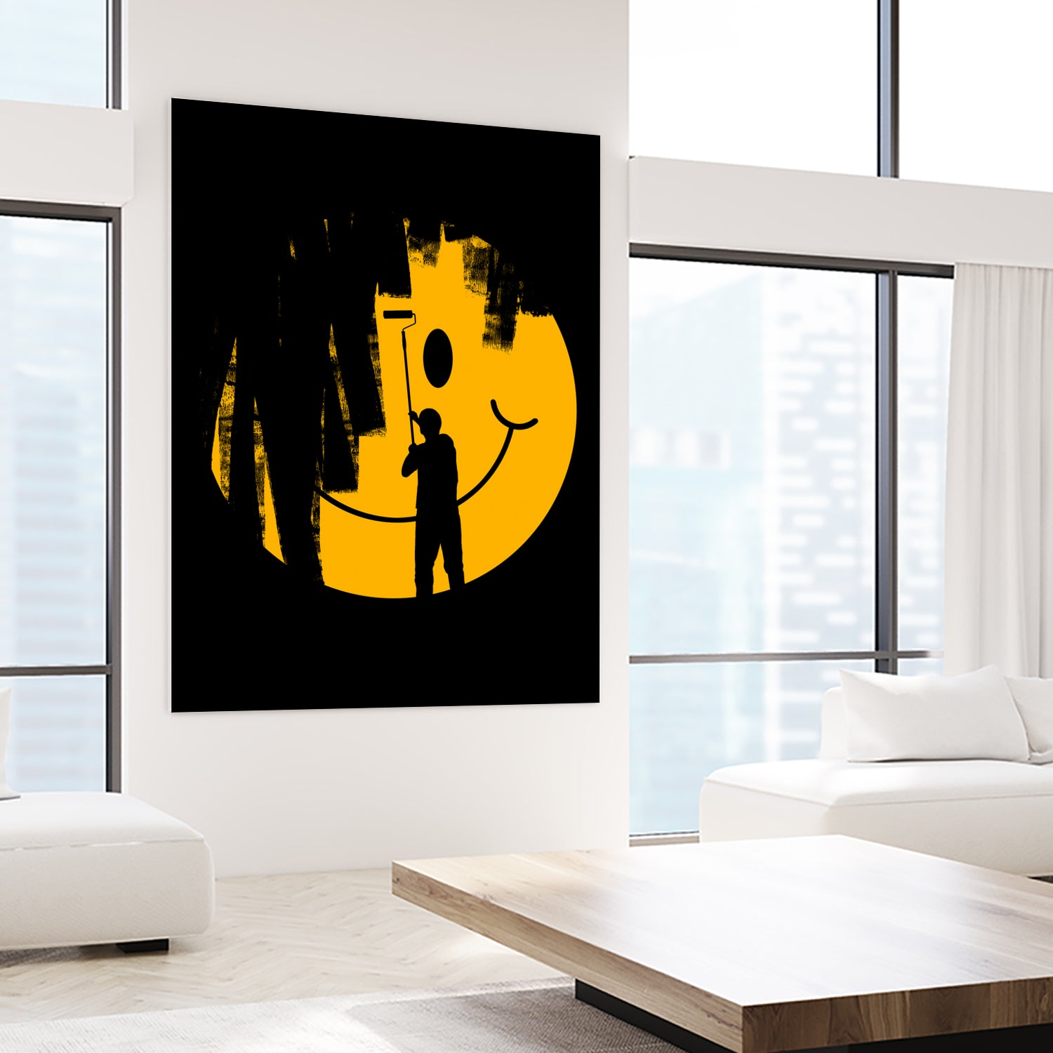 Unhappy by rob dobi on GIANT ART - yellow digital drawing