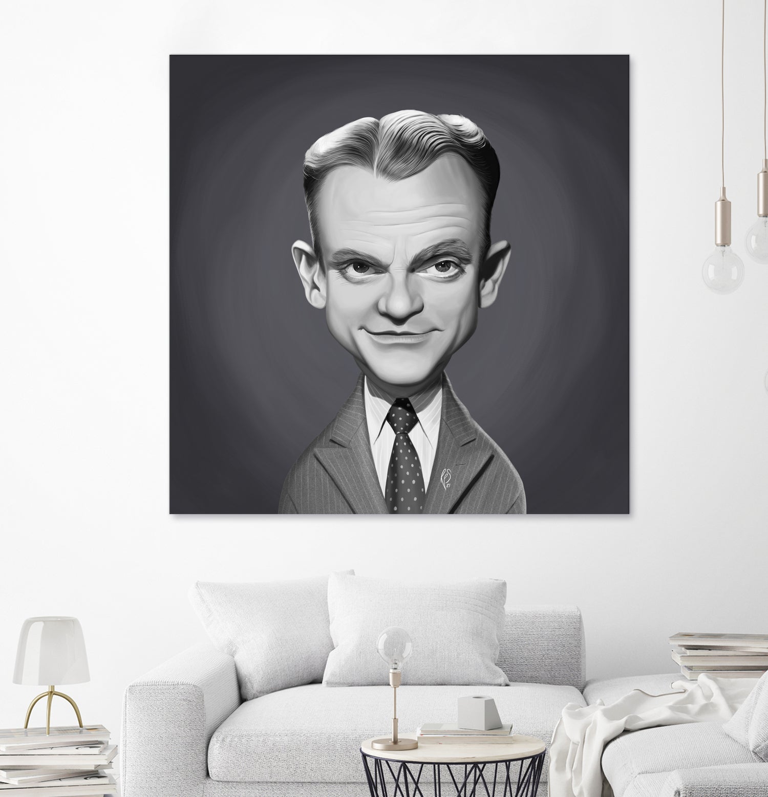 James Cagney by Rob Snow on GIANT ART - gray digital painting