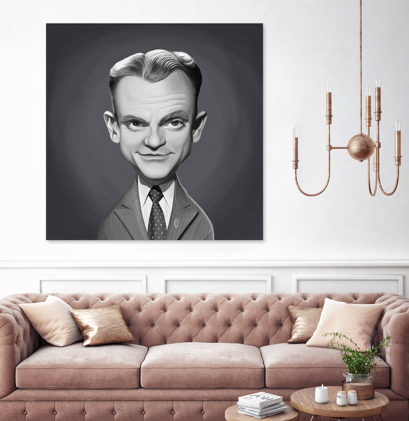 James Cagney by Rob Snow on GIANT ART - gray digital painting