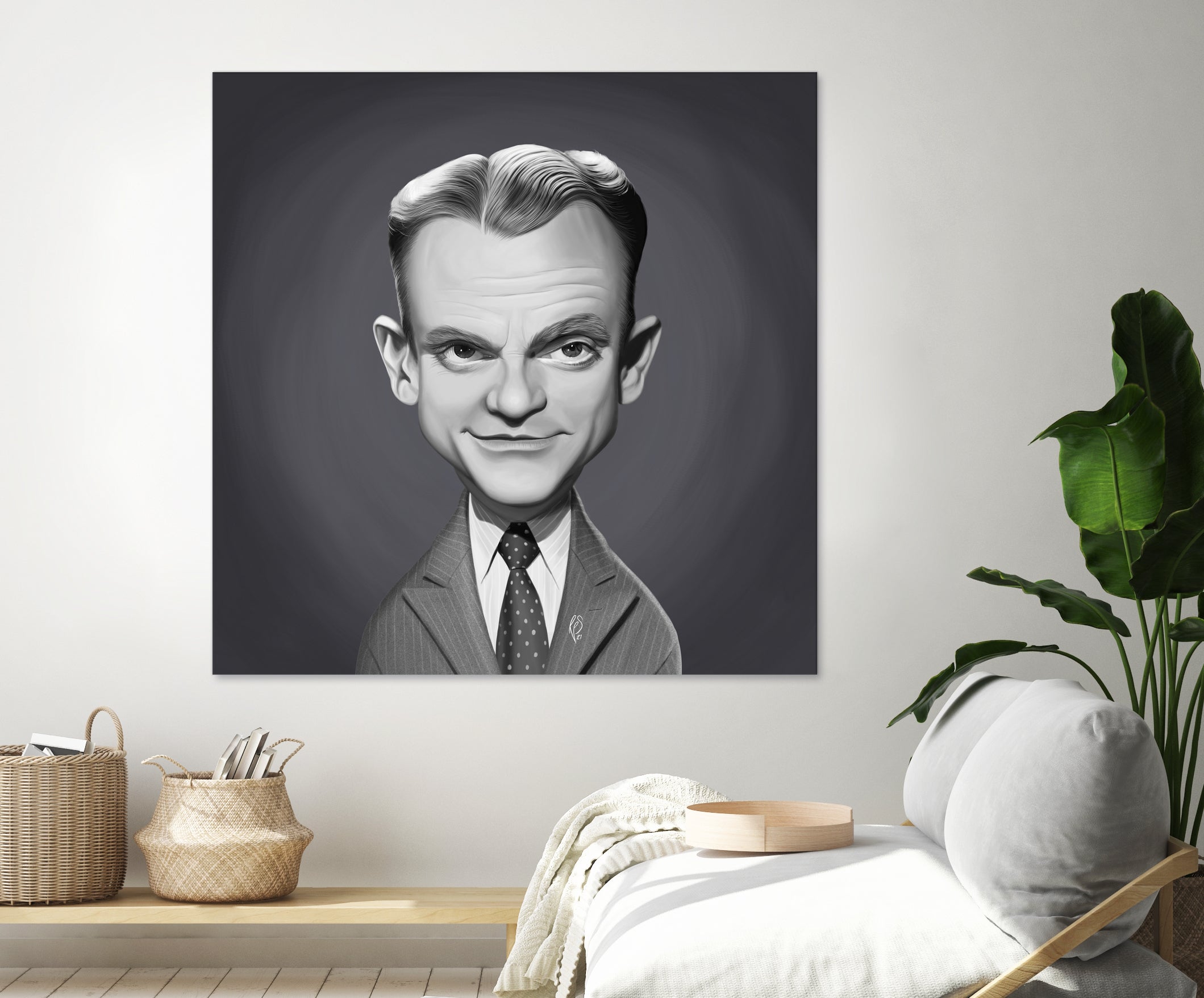 James Cagney by Rob Snow on GIANT ART - gray digital painting